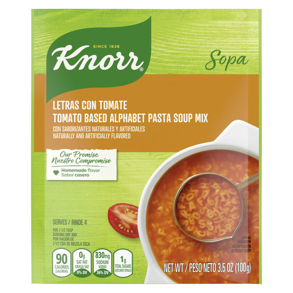 Knorr Sopa/Pasta Soup Mix Tomato Based Alphabet Pasta
