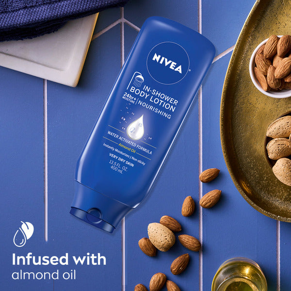 NIVEA Nourishing In Shower Lotion, Lotion For Dry Skin