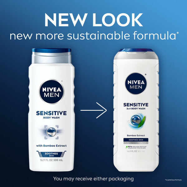NIVEA Men Sensitive Body Wash with Bamboo Extract