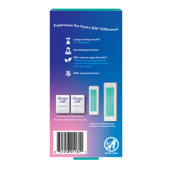Schick Targeted Waxing Strips Kit for Face & Pubic Hair