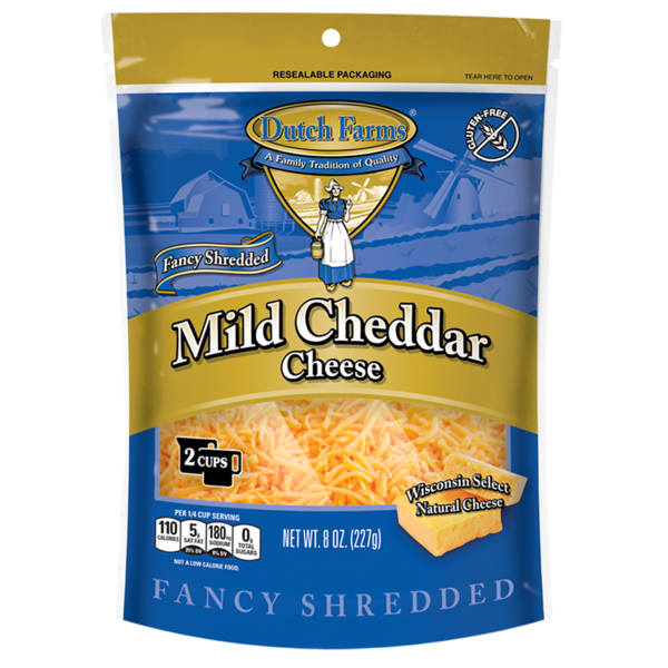 Dutch Farms Fancy Shredded Mild Cheddar Cheese