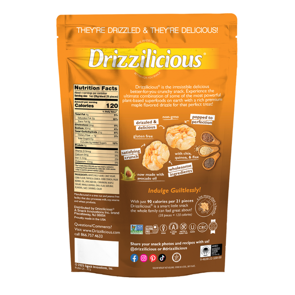 Drizzilicious Mini Rice Cake Bites, French Toast