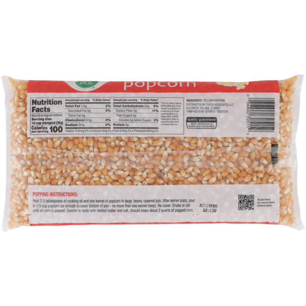 Food Club Yellow Popcorn