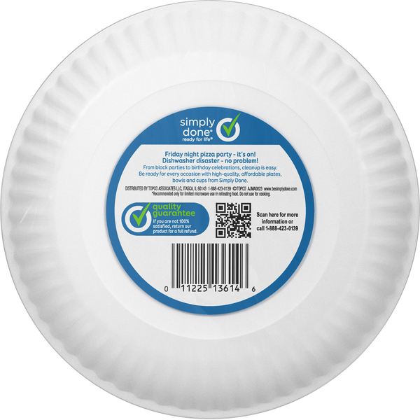 Simply Done Paper Plates, Coated