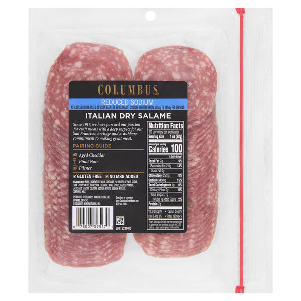 Columbus Reduced Sodium Italian Dry Salame