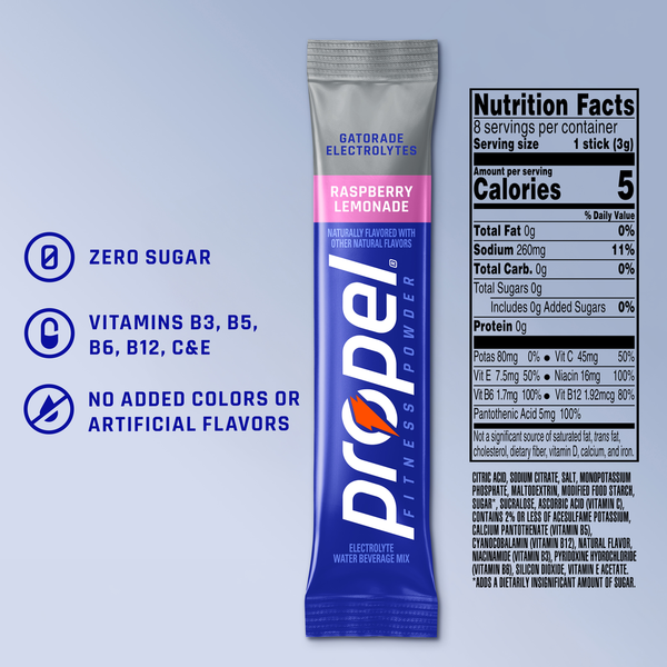 Propel Zero Sugar Raspberry Lemonade Electrolyte Powder Drink Mix