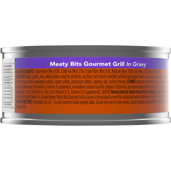 Purina Friskies Gravy Wet Cat Food, Meaty Bits Gourmet Grill DestGlow