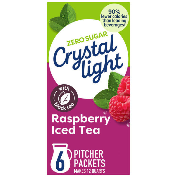 Crystal Light Raspberry Iced Tea Naturally Flavored Powdered Drink Mix