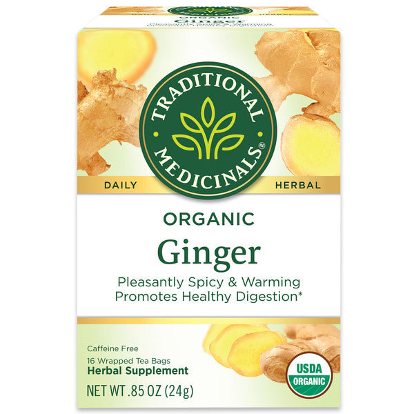 Traditional Medicinals Organic Ginger Caffeine Free Herbal Tea