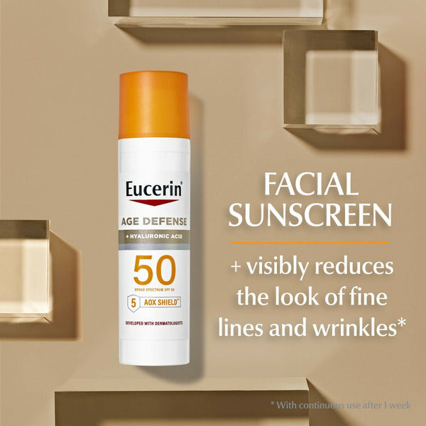 Eucerin Age Defense SPF 50 Facescreen Lotion With Hyaluronic Acid