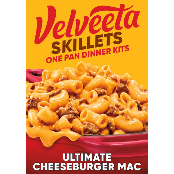 VELVEETA Skillets Ultimate Cheeseburger Mac One Pan Dinner Kit