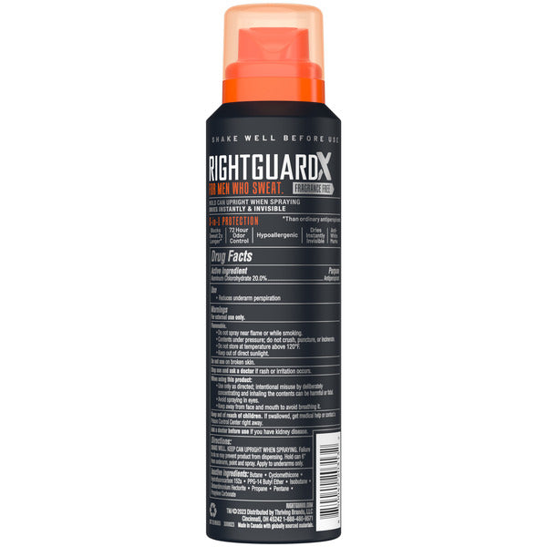 Right Guard Xtreme Defense Fragrance Free Dry Spray