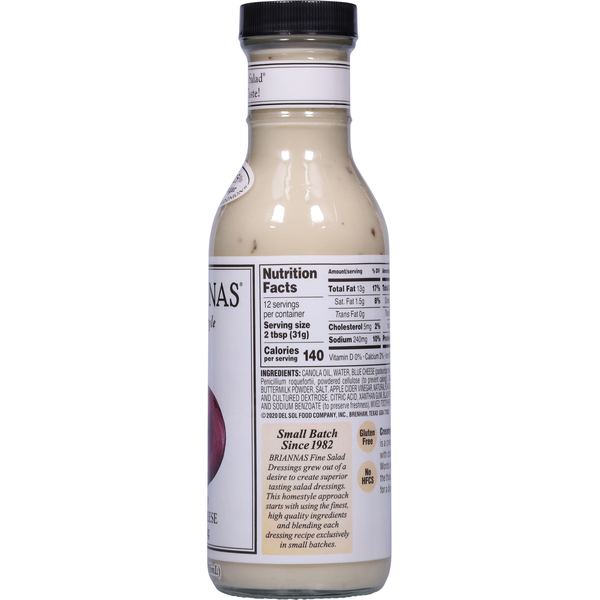 BRIANNAS Home Style Creamy Blue Cheese Dressing