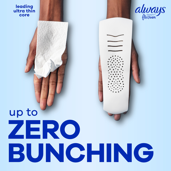 Always Infinity Size 2 Super Sanitary Pads with Wings