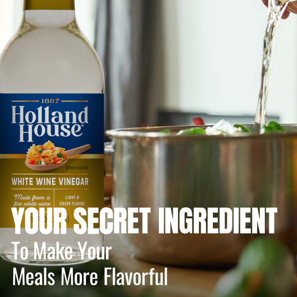 Holland House White Wine Vinegar, 12 FL oz