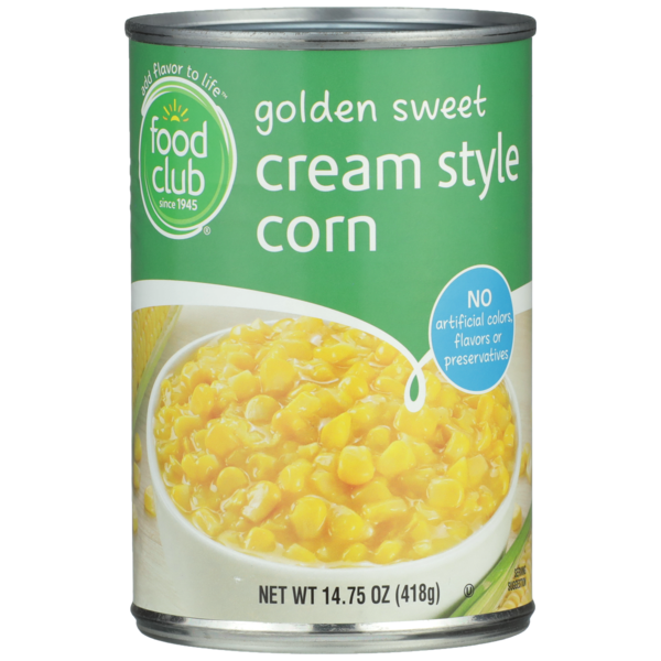 Food Club Cream Style Golden Sweet Corn