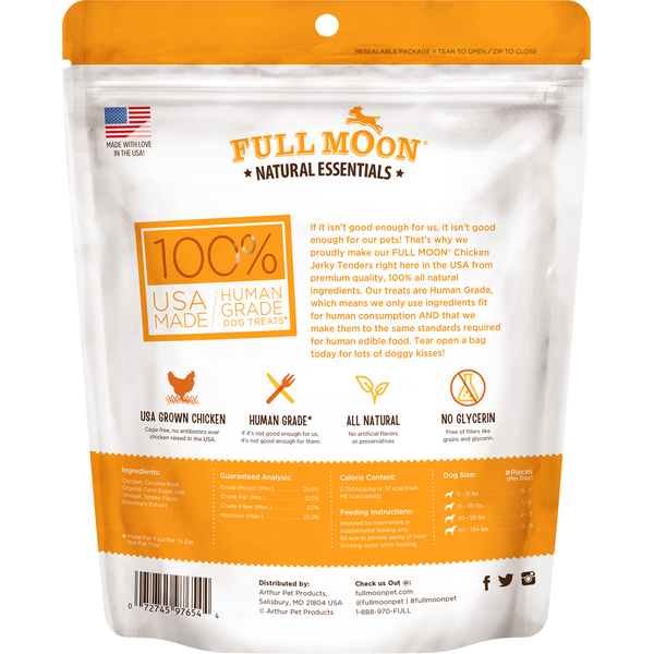 Full Moon Dog Treats, Jerky Tenders, Chicken Recipe, Antibiotic Free