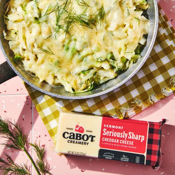 Cabot Seriously Sharp Cheddar Cheese Block, 8 oz
