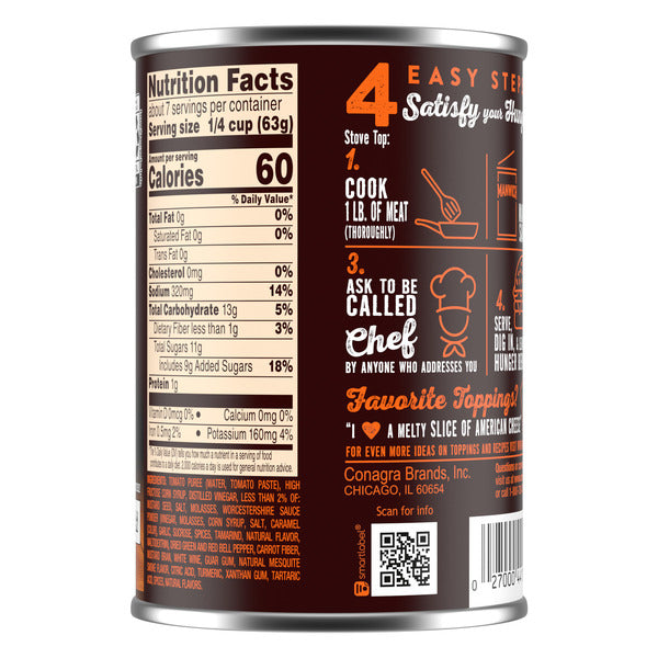 Manwich Sloppy Joe Sauce Bold Flavor Canned Sauce