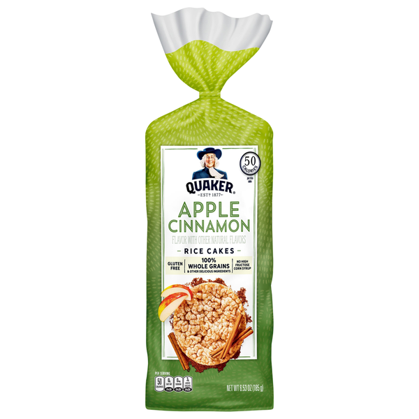 Quaker Rice Cakes, Apple Cinnamon