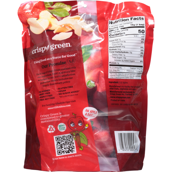Crispy Green Crispy Fruit, All Apple, 4 Pack