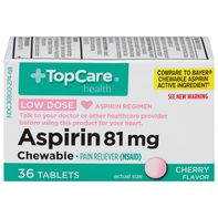 TopCare Aspirin, Low Dose, 81 mg, Chewable Tablets...
️