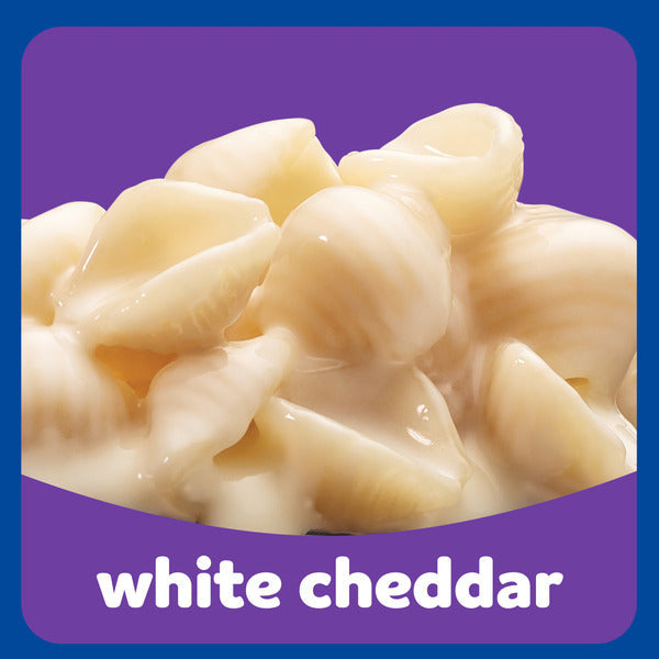Kraft White Cheddar Mac & Cheese Macaroni and Cheese Dinner Pasta Shells