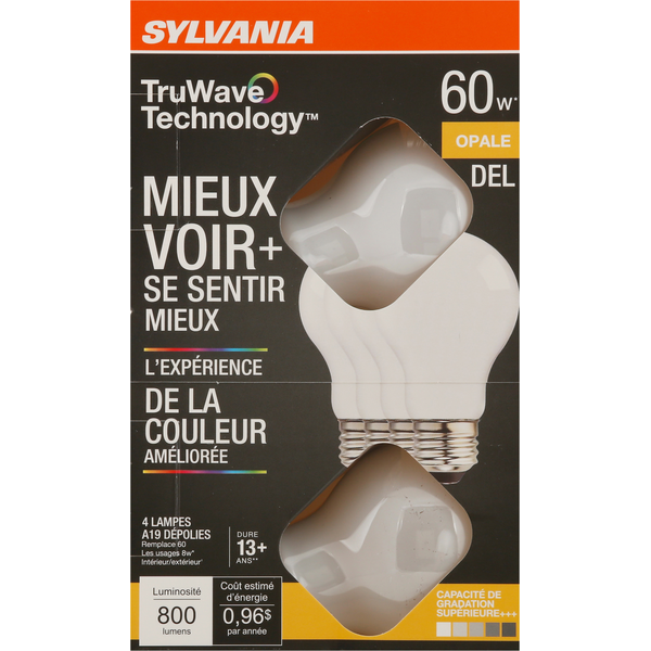 SYLVANIA Light Bulbs, LED, Soft White, 8 Watts