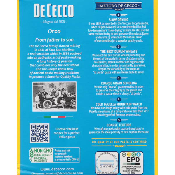 De Cecco Orzo, No. 74