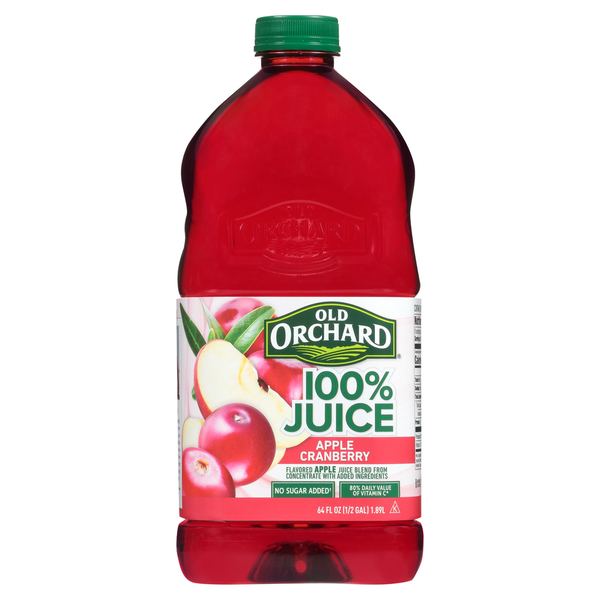 Old Orchard 100% Juice, Apple Cranberry