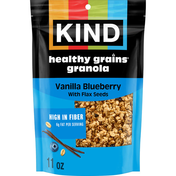 KIND Healthy Grains Clusters Vanilla Blueberry Granola with Flax Seeds