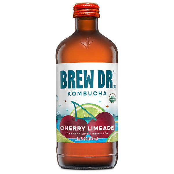 Brew Dr. Kombucha Cherry Limeade, Organic Kombucha