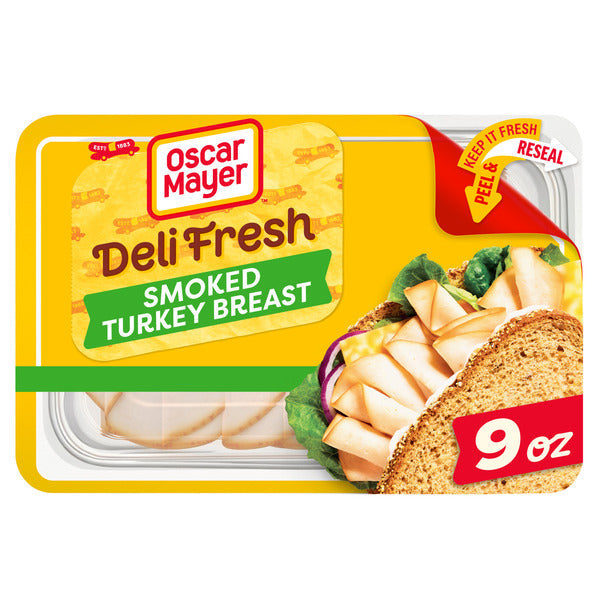 Oscar Mayer Deli Fresh Smoked Turkey Breast Sliced Sandwich Lunch Meat DestGlow