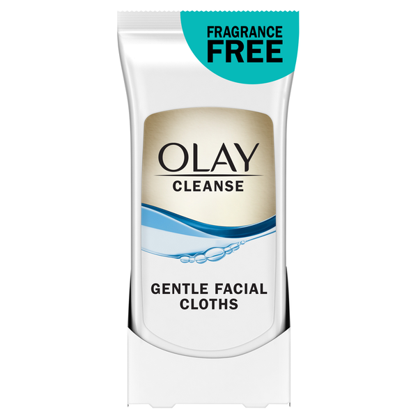 Olay Gentle Facial Cloths, Fragrance Free