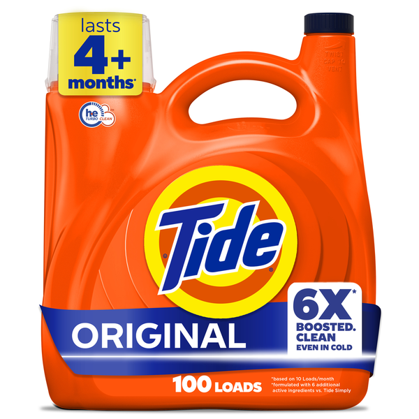 Tide Laundry Detergent Liquid, Original Scent, 100 Loads