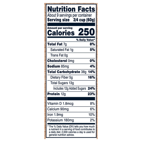 Quaker Protein Oats, Chocolate & Almonds Granola