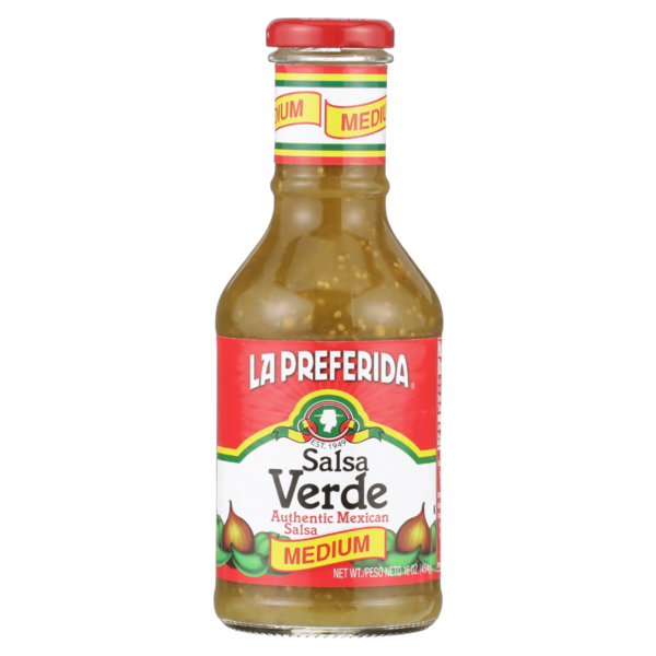 La Preferida MEDIUM Salsa Verde, Authentic Mexican Salsa