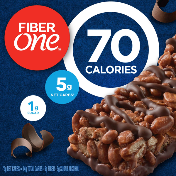 Fiber One 80 Calorie Chocolate Peanut Butter Chewy Snack Bars