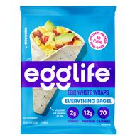 egglife everything bagel, egg white wraps️