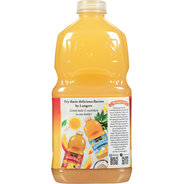 Langers Pineapple Orange Guava Juice Cocktail from Concentrate
