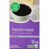 Food Club Coffee, 100% Arabica, Dark Roast, French...
️ DestGlow