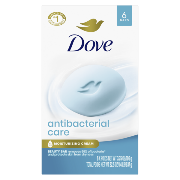 Dove Beauty Bar Soap Antibacterial Care