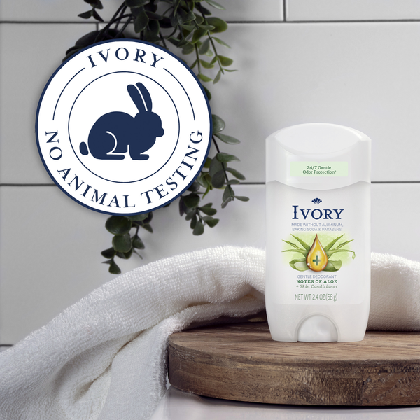 Ivory Gentle Deodorant, Hint of Aloe