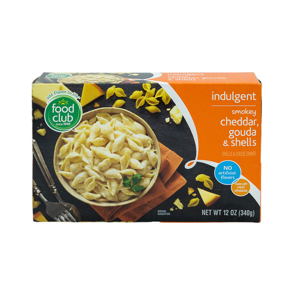 Food Club Smokey Cheddar, Gouda & Shells Macaroni & Cheese Dinner
