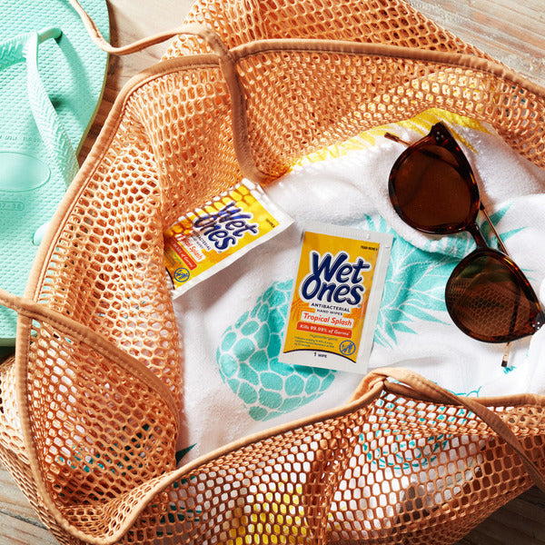 Wet Ones Hand Wipes, Individually Wrapped, Tropical Splash,