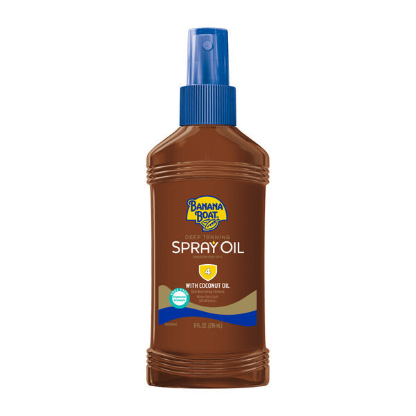 Banana Boat Deep Tanning Oil Pump Spray Sunscreen, SPF 4