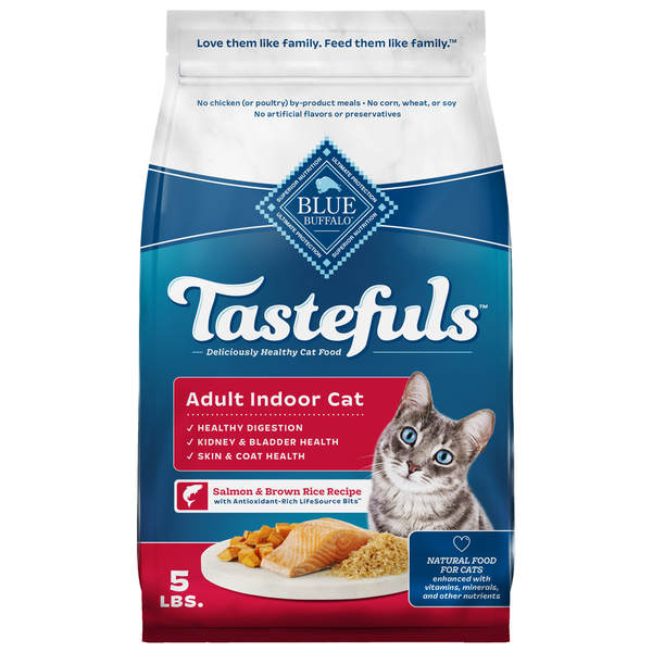 Blue Buffalo Tastefuls Adult Indoor Cat Salmon & Brown Rice Recipe