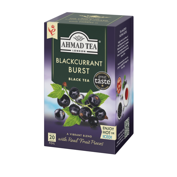 Ahmad Tea Blackcurrant Burst Black Tea Bags