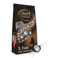 Lindt Lindor 60% Extra Dark Chocolate Candy Truffles