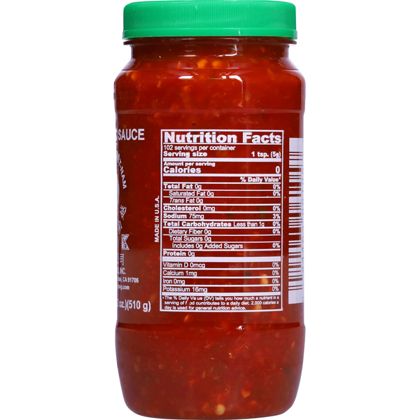 Huy Fong Foods Sauce, Chili Garlic